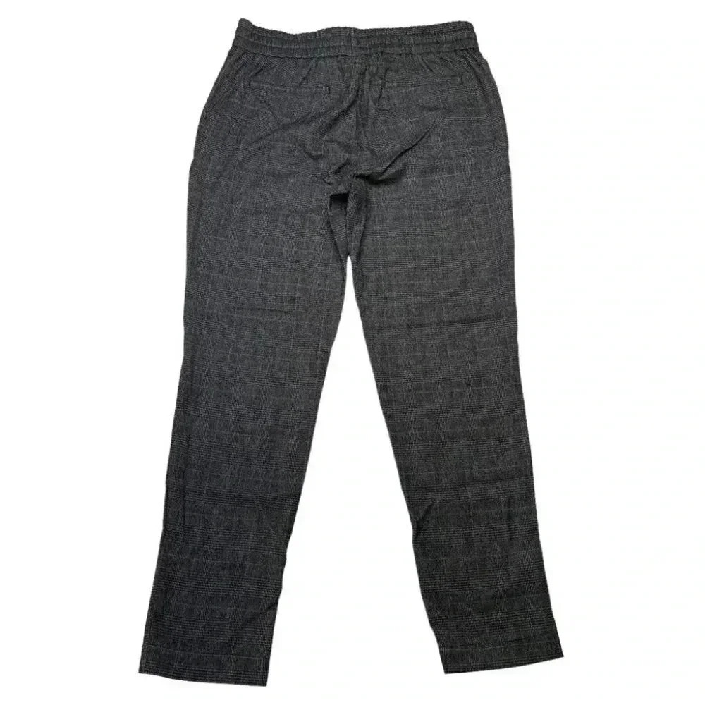 Natori Dogen Charcoal Herringbone Plaid Mens Sweatpants Size Medium - Picture 12 of 13